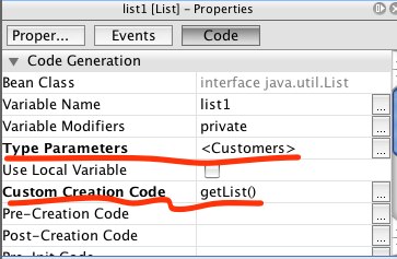 query result properties